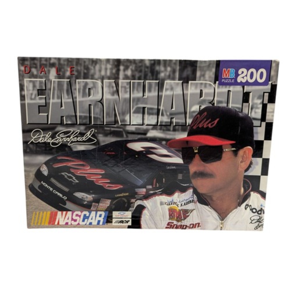 1998 Milton Bradley Nascar Dale Earnhardt 200 Piece Puzzle - Complete